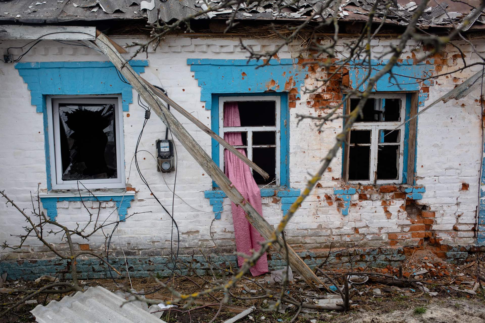 Borodyanka looks like after the retreat of Russian troops