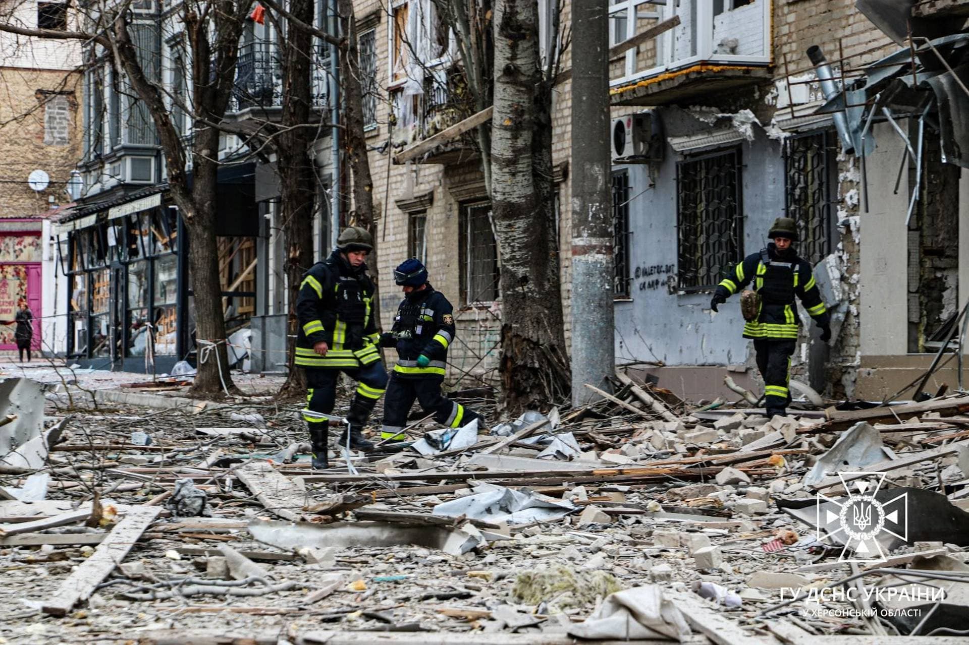 Consequences of the Russian attack on Kherson on February 2