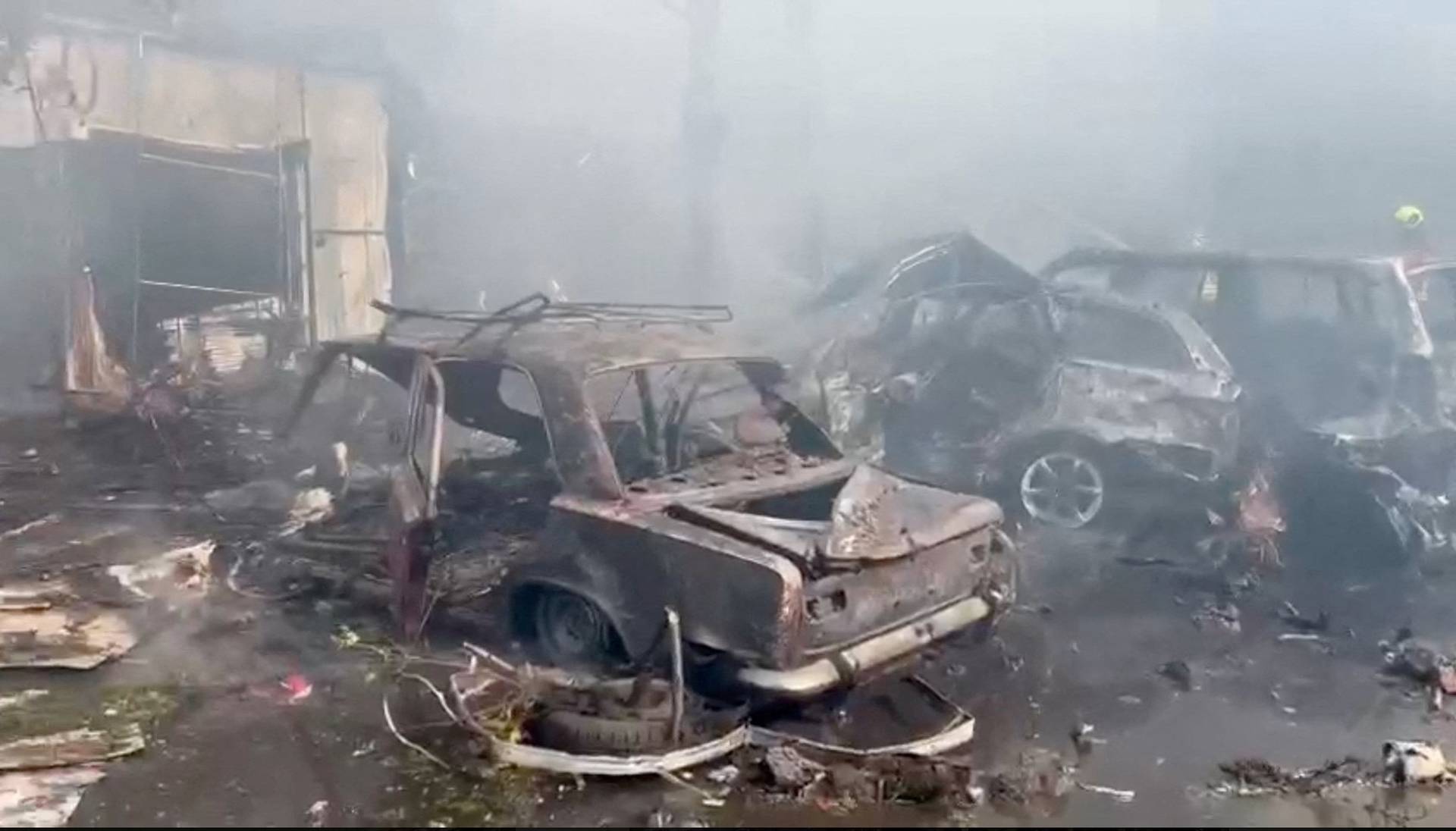Ukrainian officials say a child was among those killed