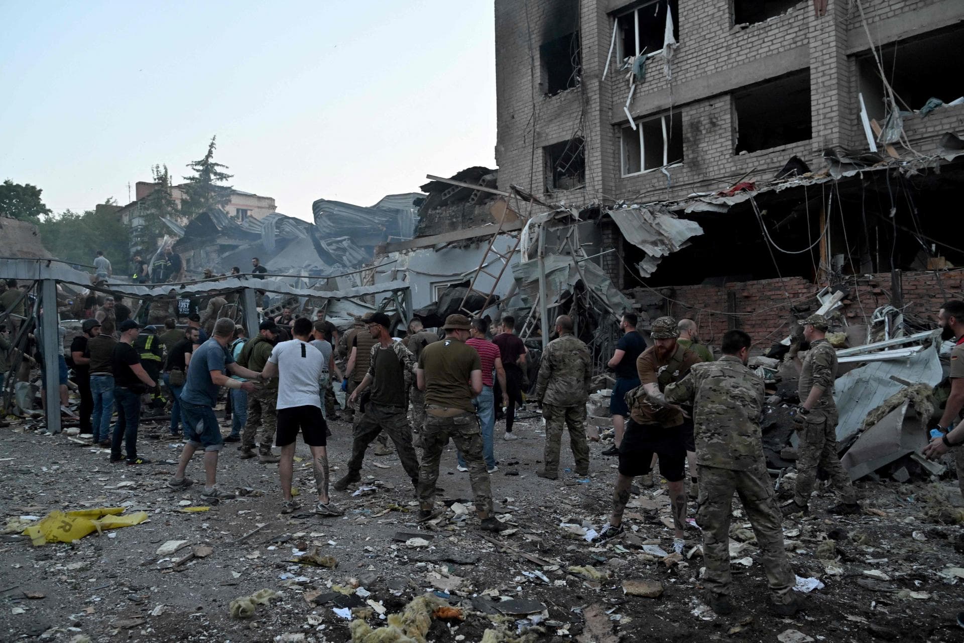 Rescuers and volunteers are still searching for any remaining victims