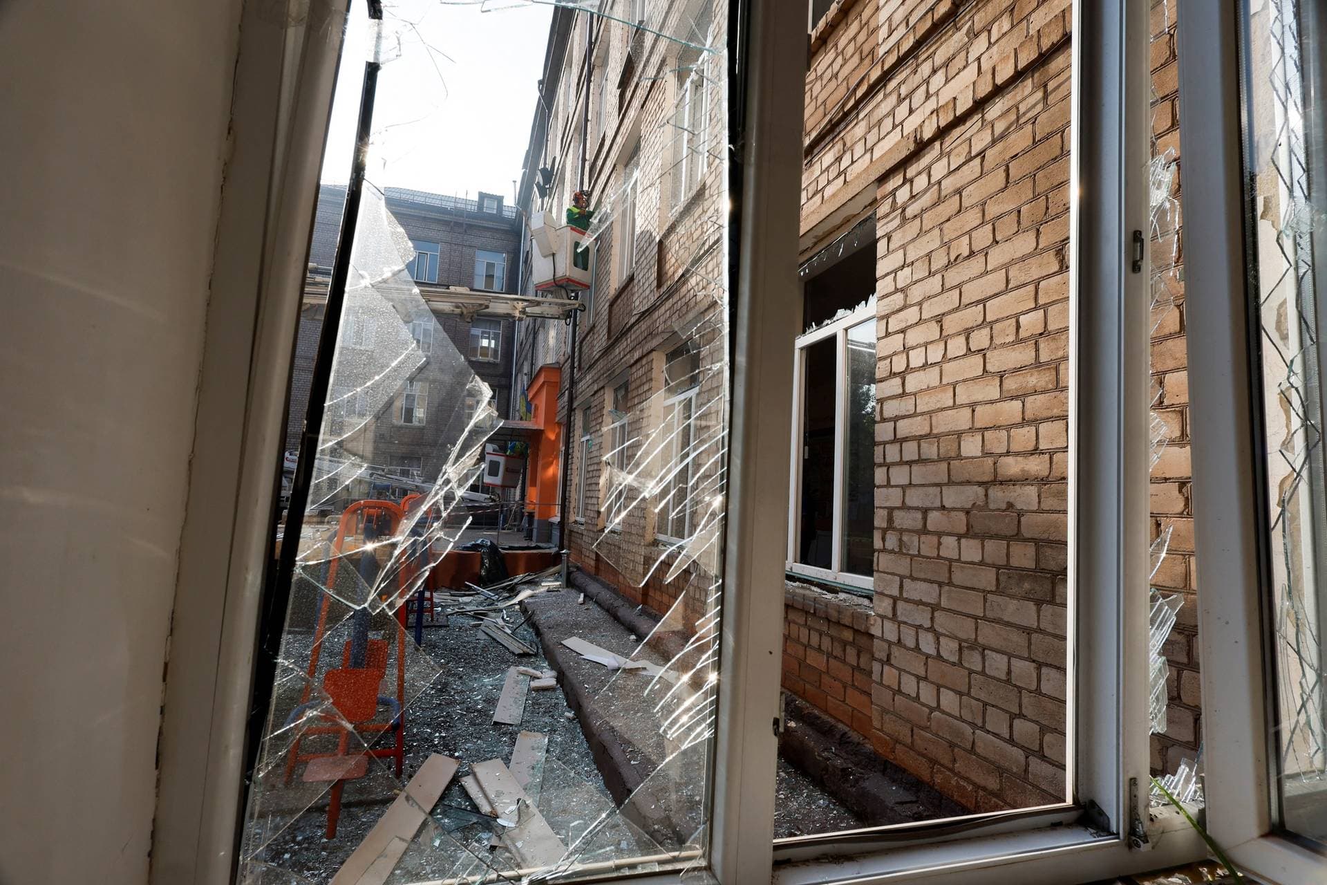 Residents were asleep when the attack happened early in the morning, shattering glass in neighboring buildings and setting cars on fire