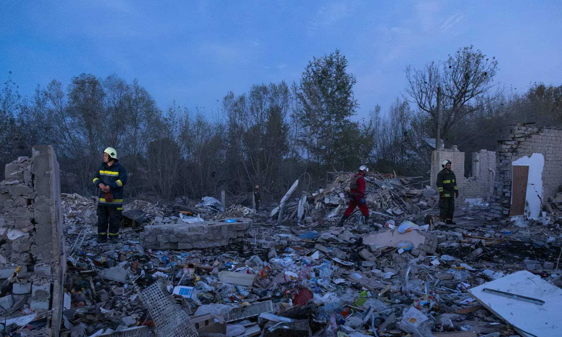 the village of Hroza near Kharkiv Ukraine