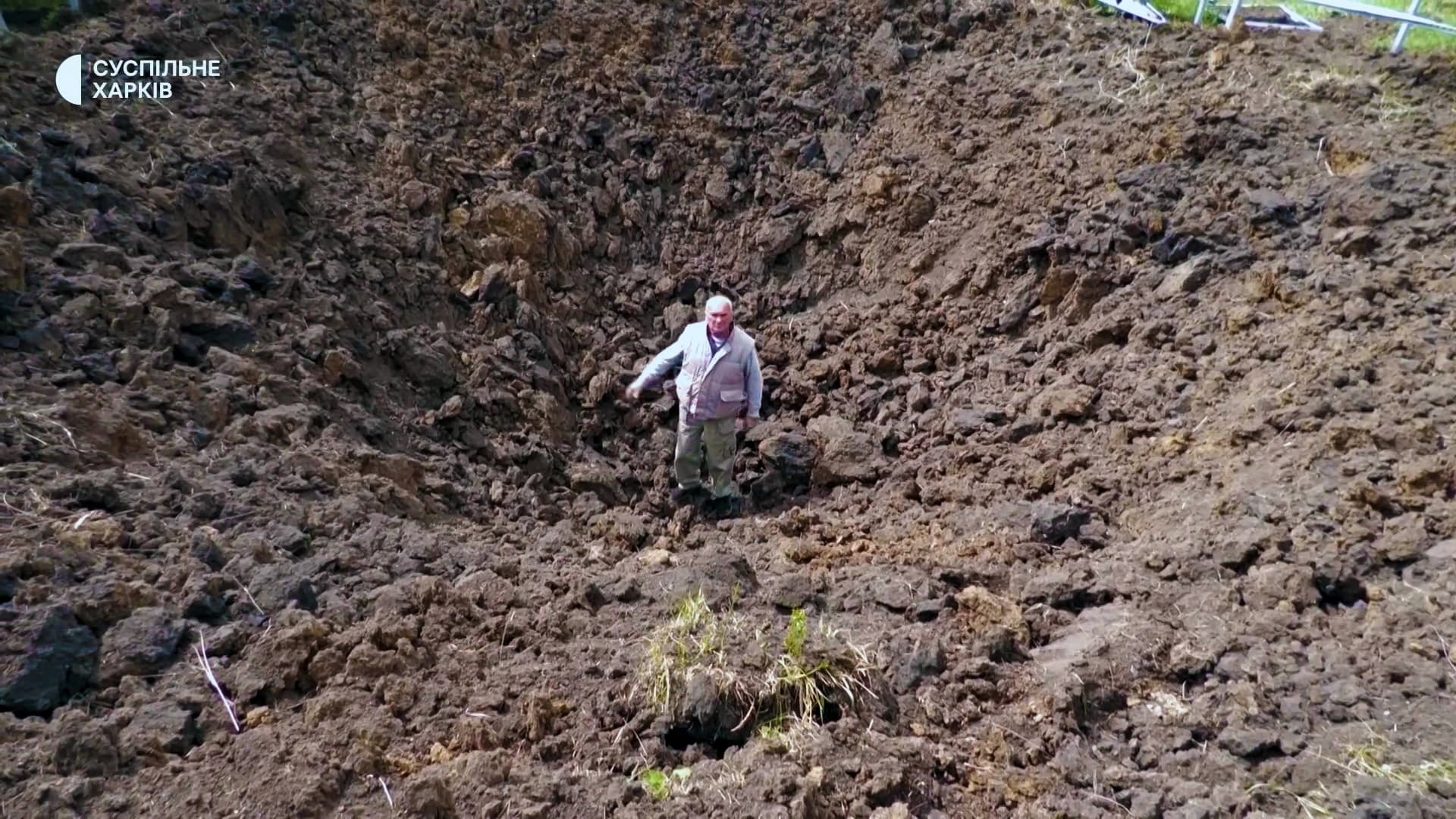 Ronchakovsky added that as a result of the impact, craters remained on the territory within a radius of 11 meters and a depth of 6 meters
